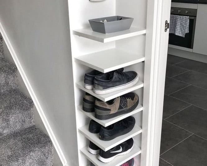 Corner Shoe Storage