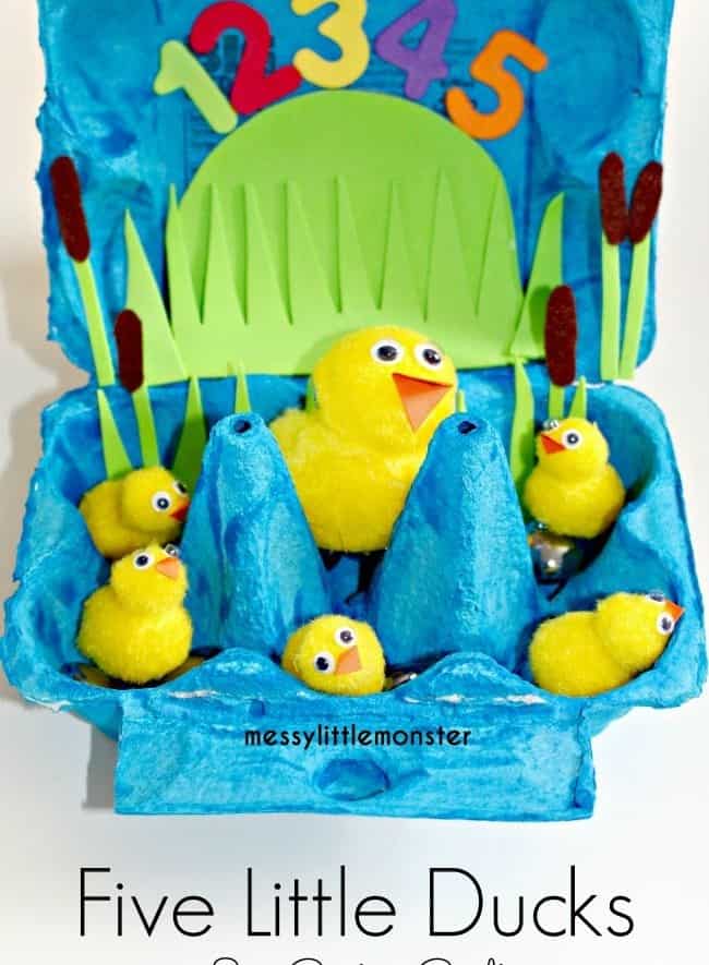 Five Little Ducks Egg Carton