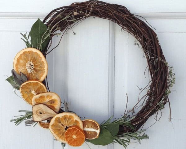 Dried Fruit and Herb Wreath