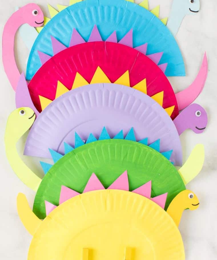 Paper Plate Dinosaur Craft