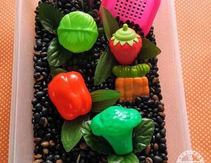 Vegetable Garden Sensory Bin