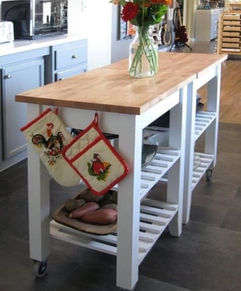 Vintage-Inspired Kitchen Island