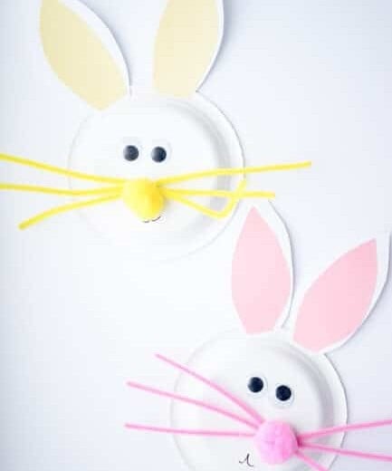 Paper Plate Easter Bunny Craft