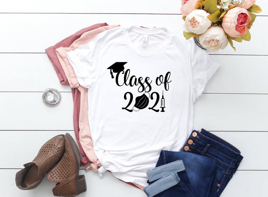 ‘Class of 2021’ Mask and Syringe T-Shirt