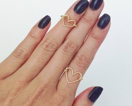 DIY Wire Heart Ring