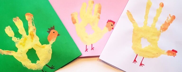 Handprint Chicken Craft