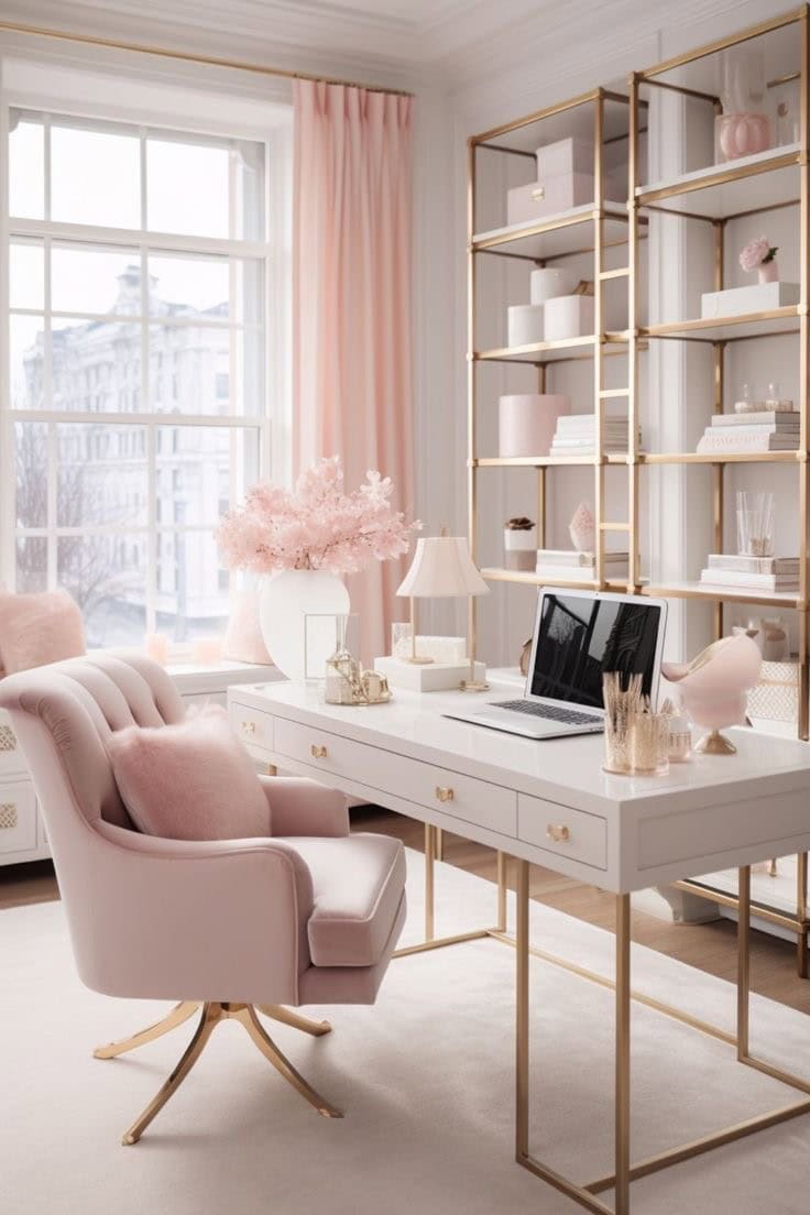 FEMININE HOME OFFICE