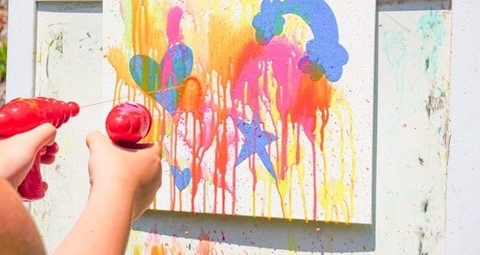 Water Gun Painting