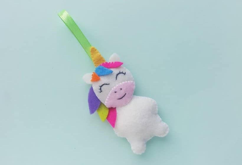 DIY Felt Unicorn Ornament