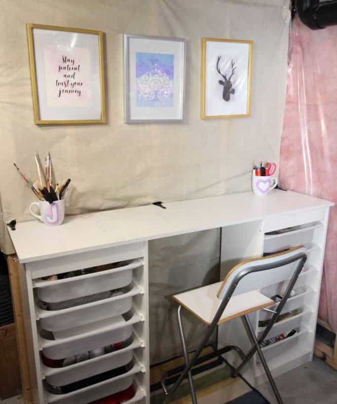 Ikea Craft Table for a Small Space