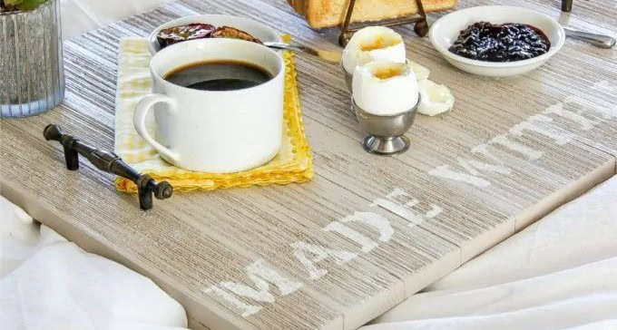 Handmade Breakfast Tray for Dad