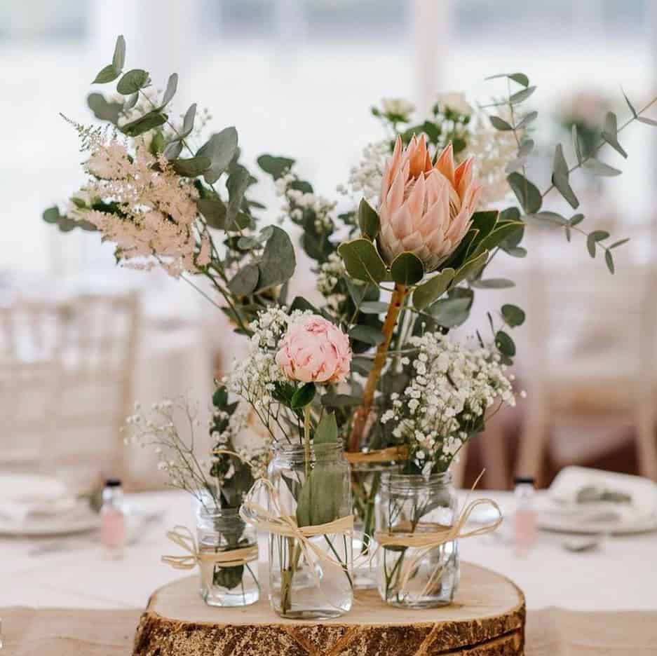 Mason Jar Floral Centerpiece