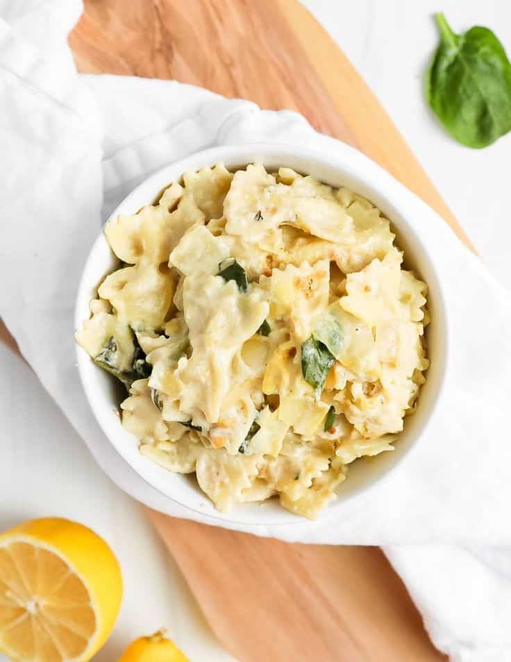 SPINACH ARTICHOKE BAKED PASTA