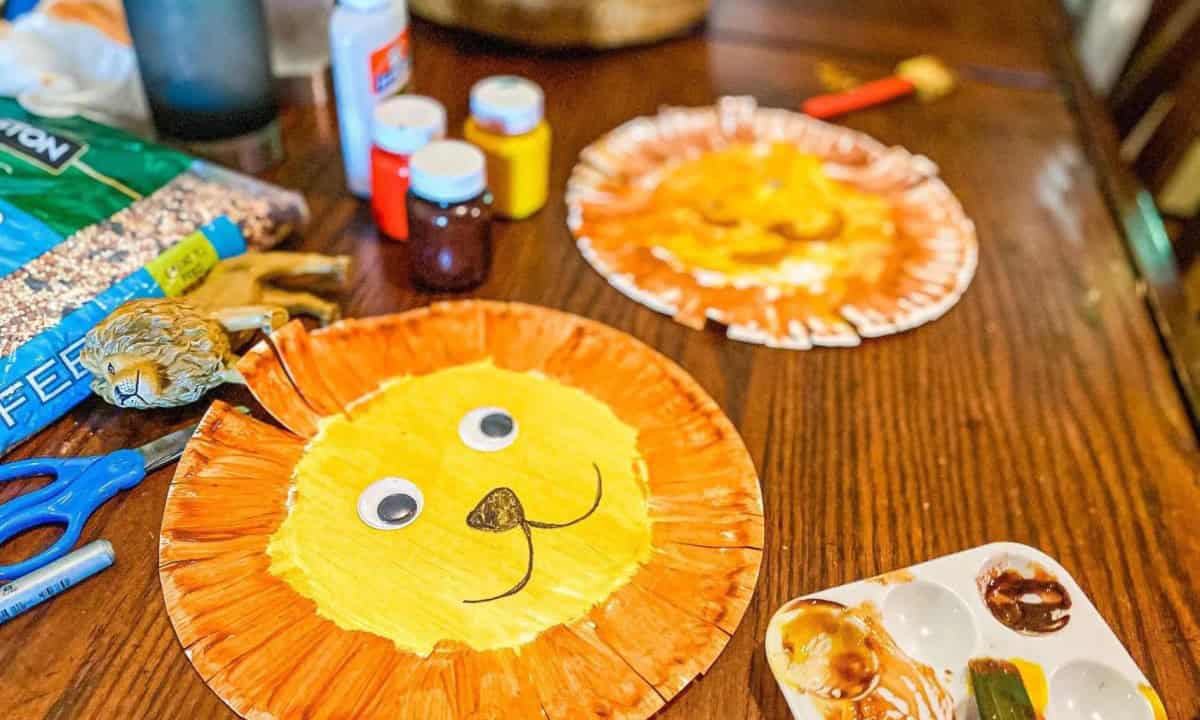 Paper Plate Lion Craft