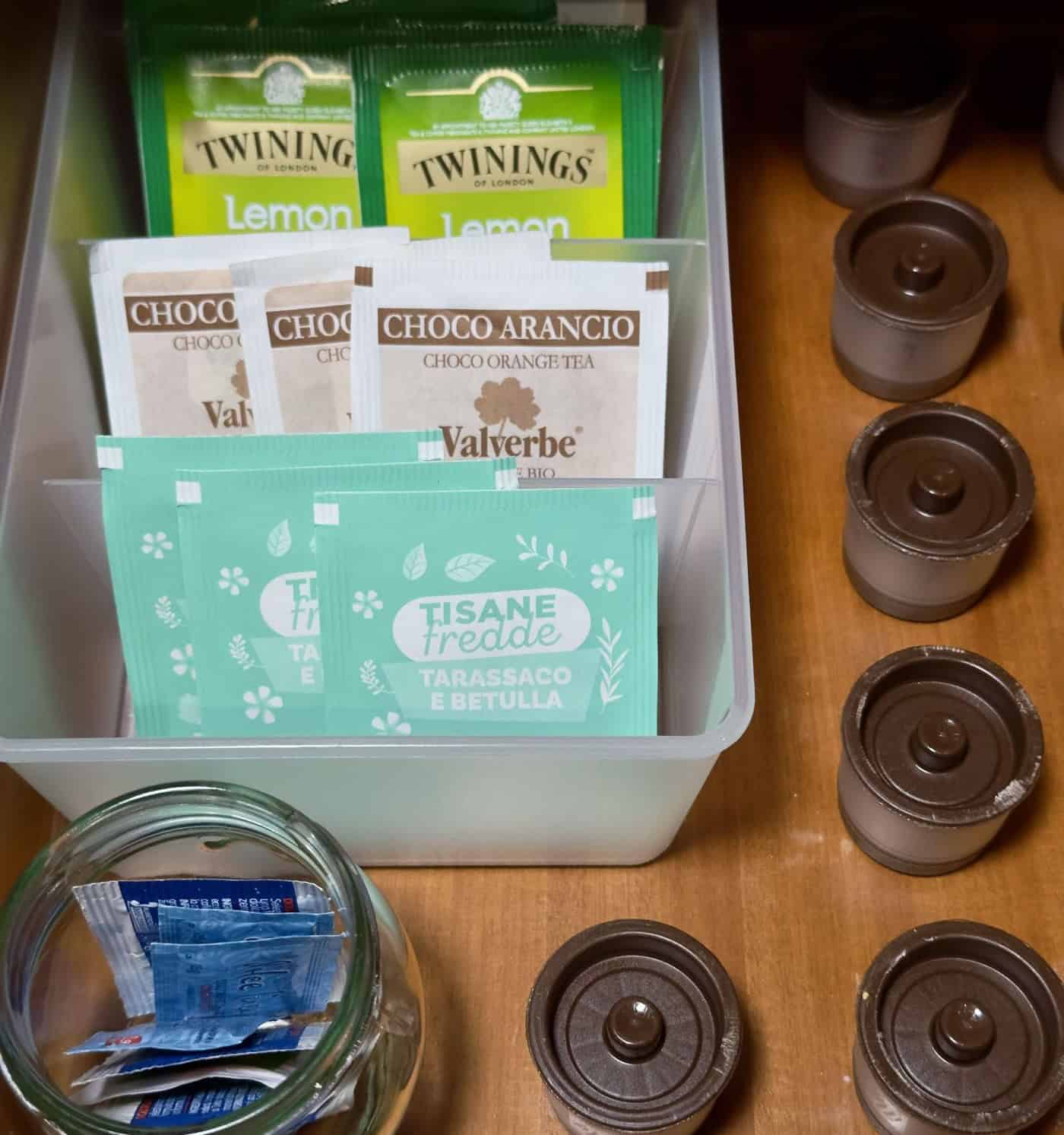 Organize Coffee And Tea Drawer With Baskets