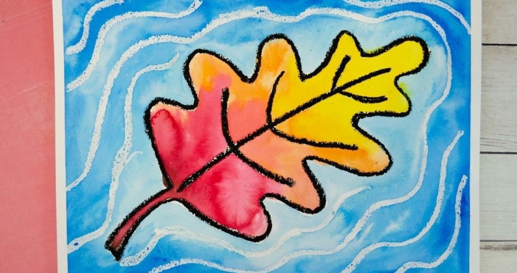 Watercolour Fall Leaf Painting