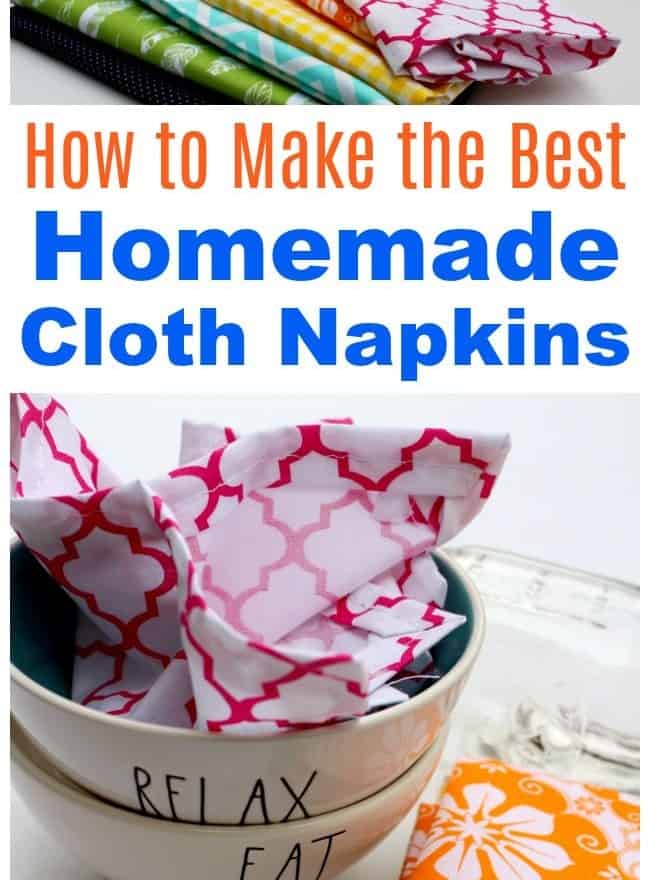 Homemade Cloth Napkins