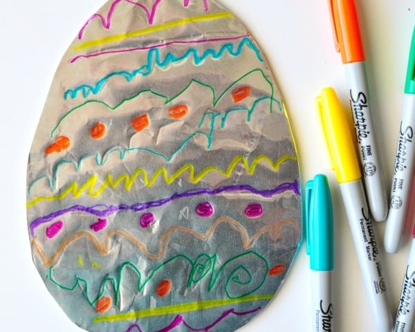 Tin Foil Easter Egg Art