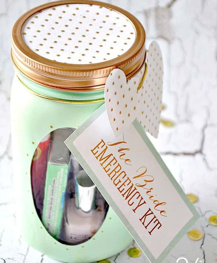 Bride Emergency Kit in a Jar