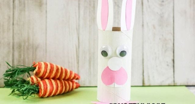 Cardboard Roll Easter Bunny