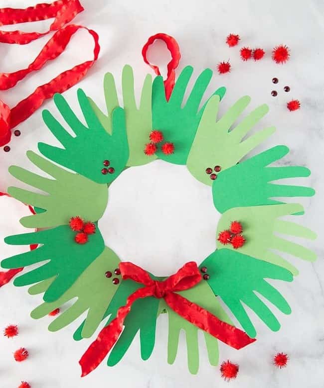 Handprint Wreath