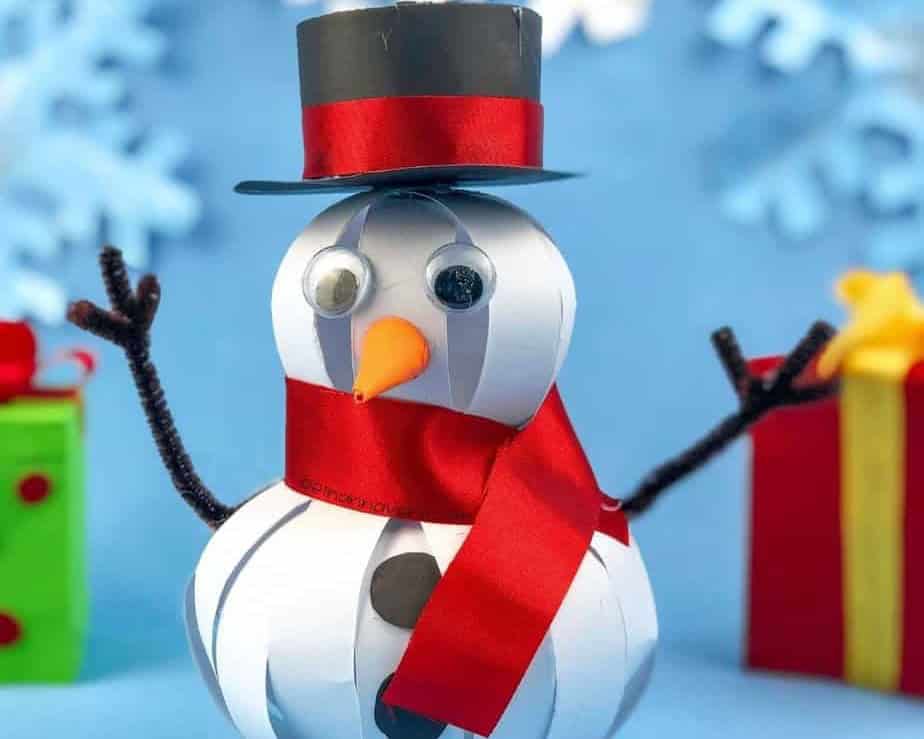 3D Paper Snowman