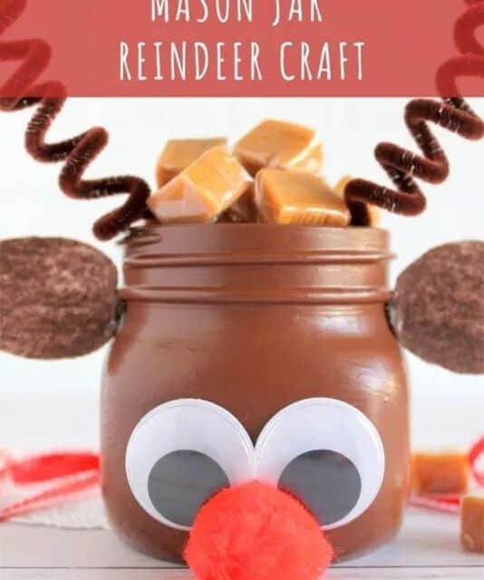 Reindeer Mason Jar Craft