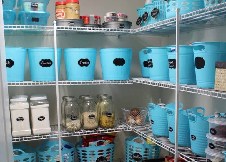 Colour Co-ordinated Pantry Organisation