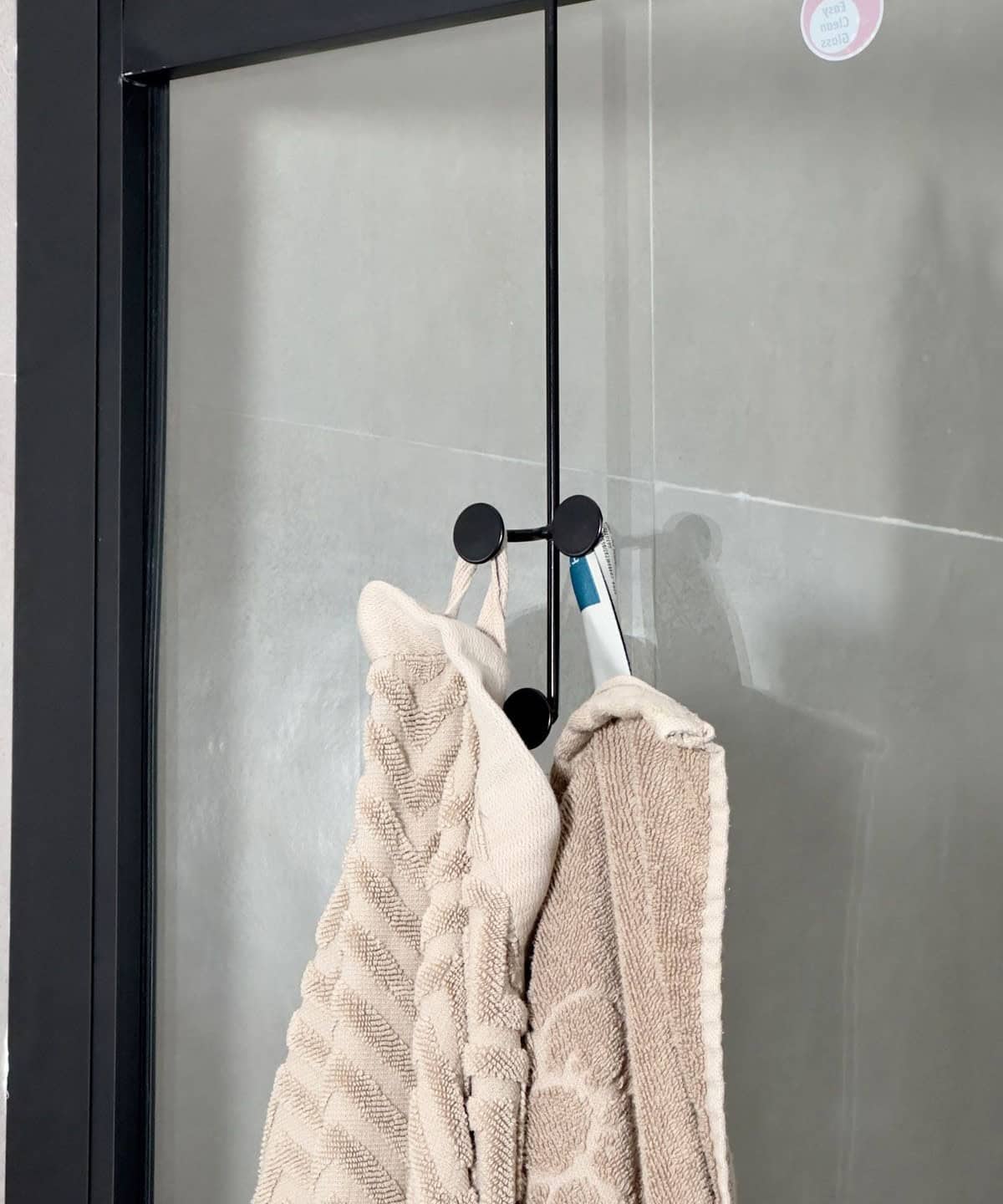 Use A Shower Hook To Hang Bathrobes