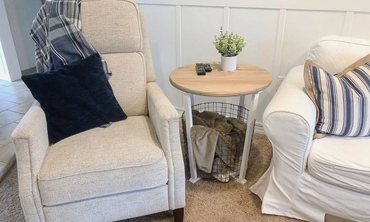 Subtle Wire Basket Coffee Table