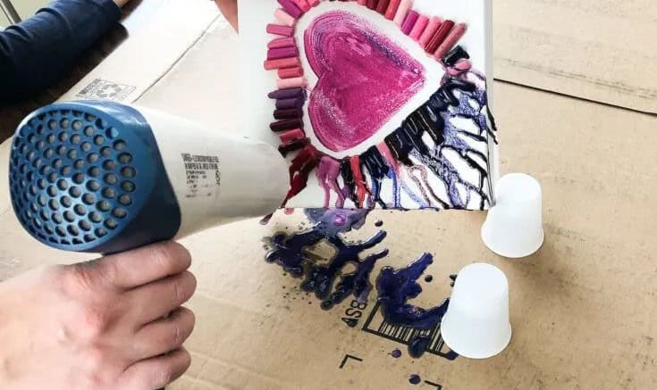 Melted Crayon Art