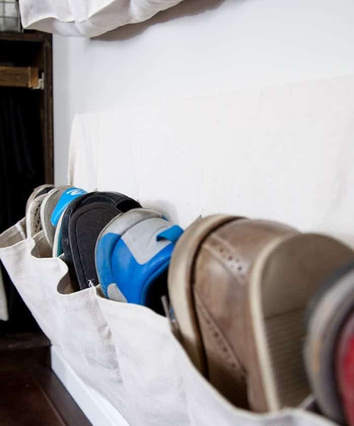 DIY Wall-Mounted Hanging Cloth Shoe Storage