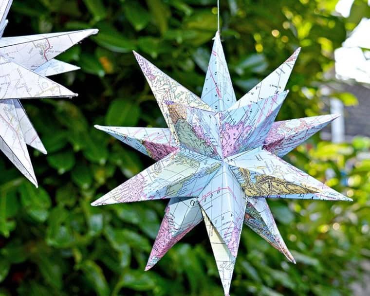 Stunning Map Star Decorations