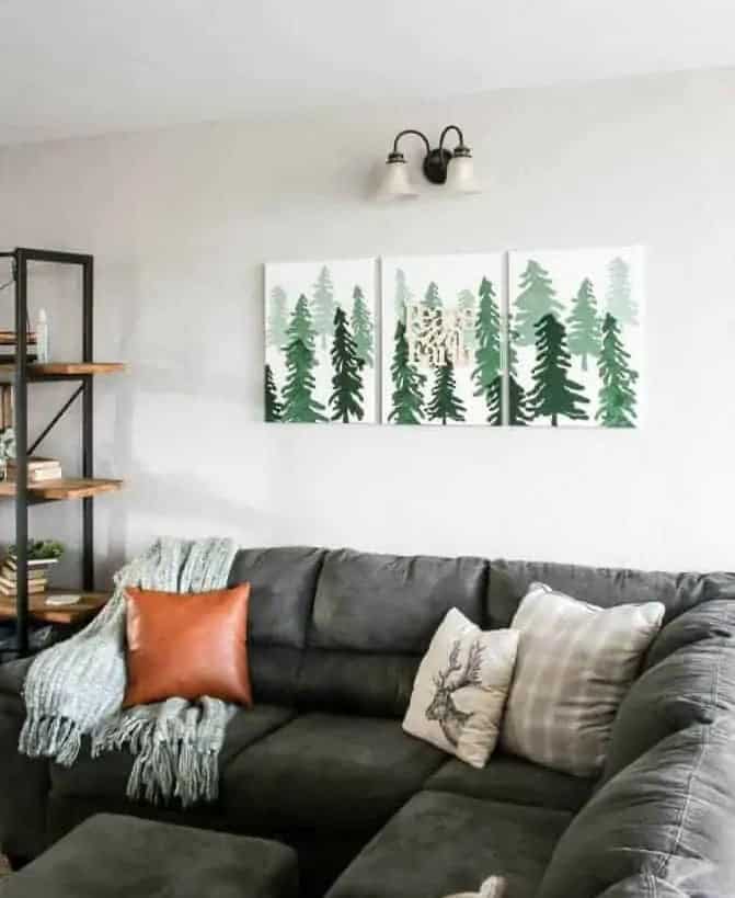 Ombre Forest Design Wall Decor