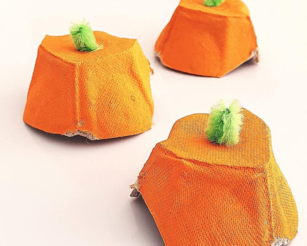 Egg Carton Pumpkin