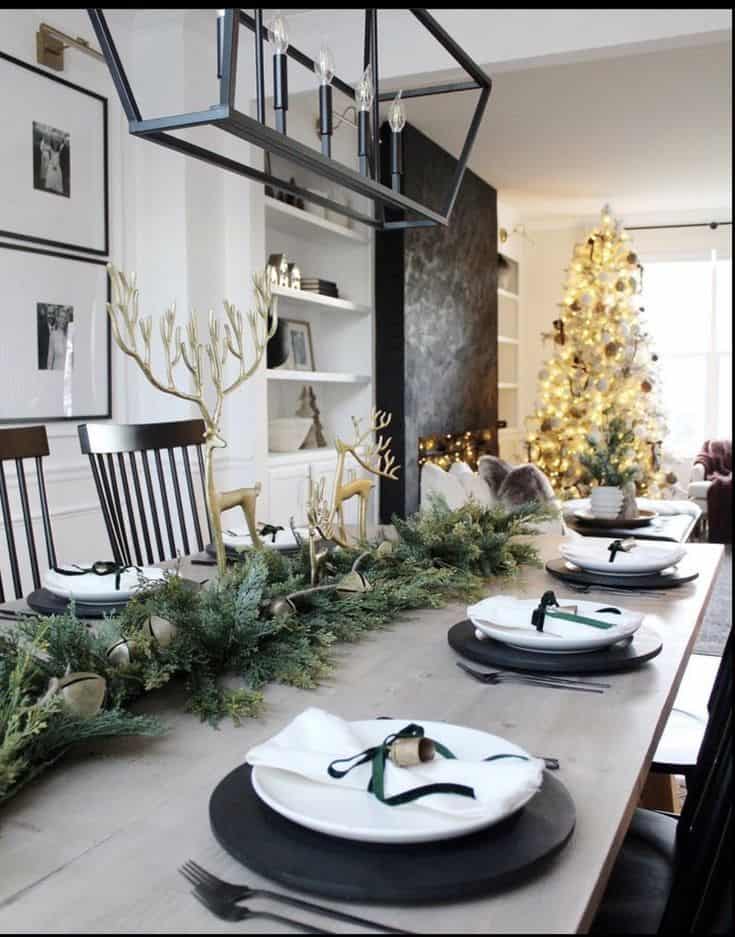 CHRISTMAS TABLE SETTING