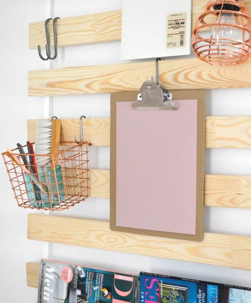 Turn a Bed Slat into a Wall Hanger