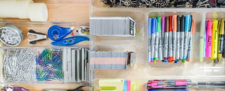 Plastic Containers as Drawer Organizers