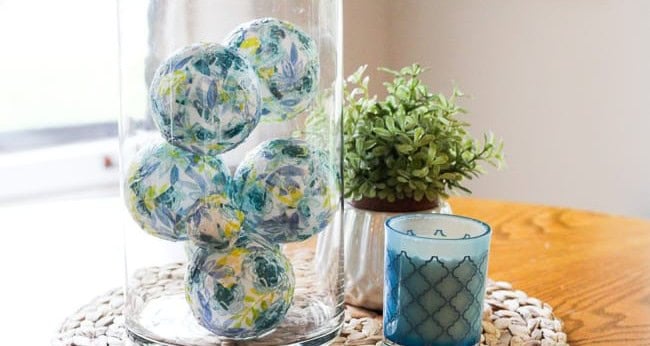 Decorative Ball Vase Centerpiece