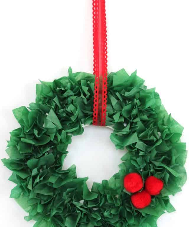 Year-Round Tissue Paper Wreath