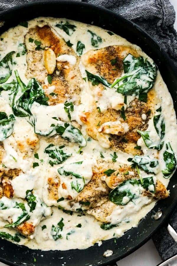 CREAMY SPINACH CHICKEN