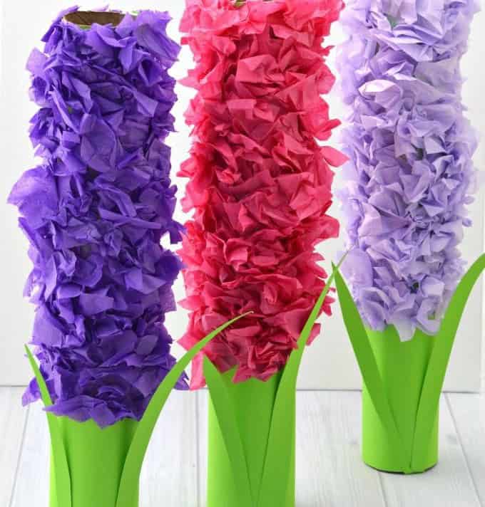 Paper Roll Hyacinths