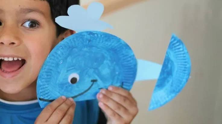 Paper Plate Whale