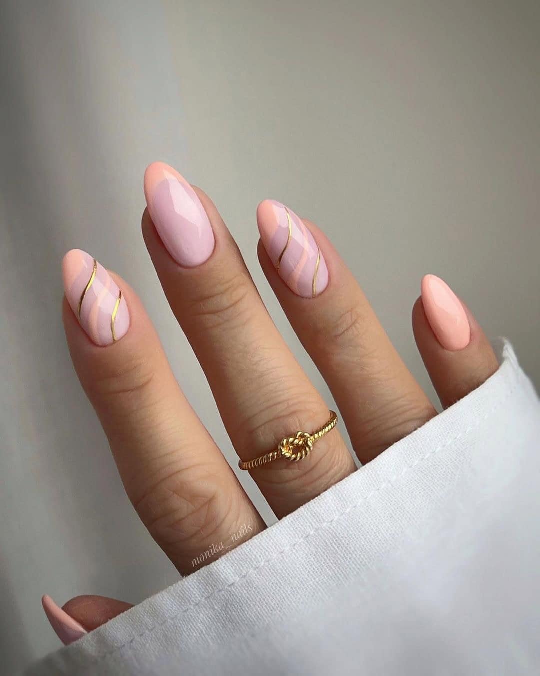 PEACHY FRENCH NAILS