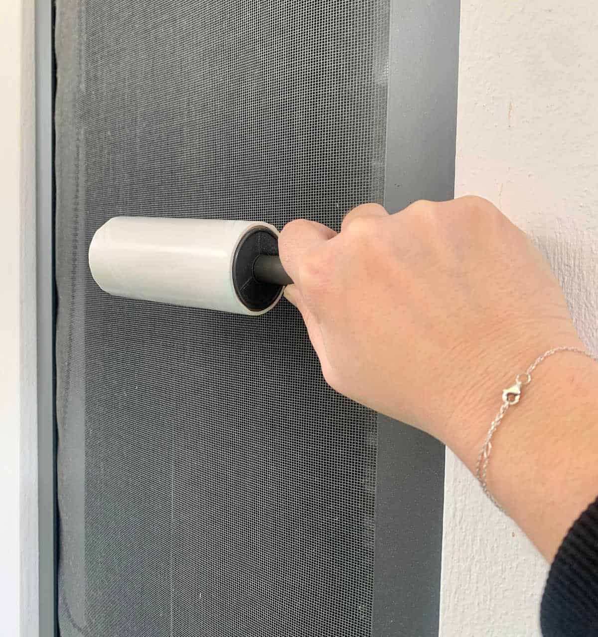 Clean Window Screens with a Lint Roller