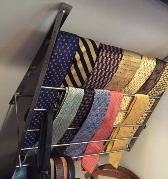 Tie Rack for Sloping Roof