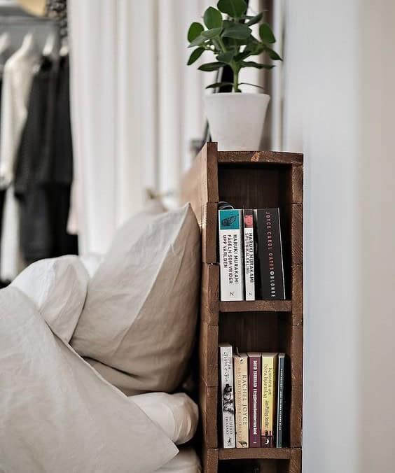 Headboard Mini-Bookshelf