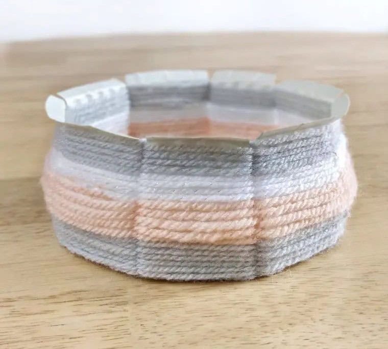 DIY Woven Yarn Bowl