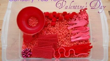 Valentine’s Day Sensory Tub