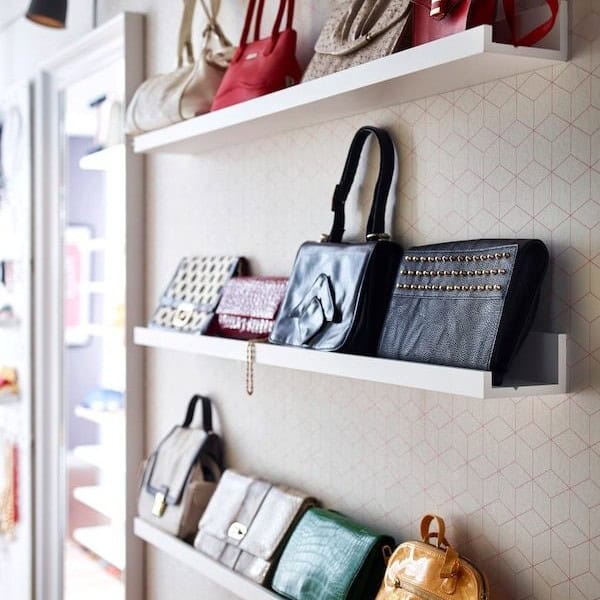 Simple Handbag Storage Shelves